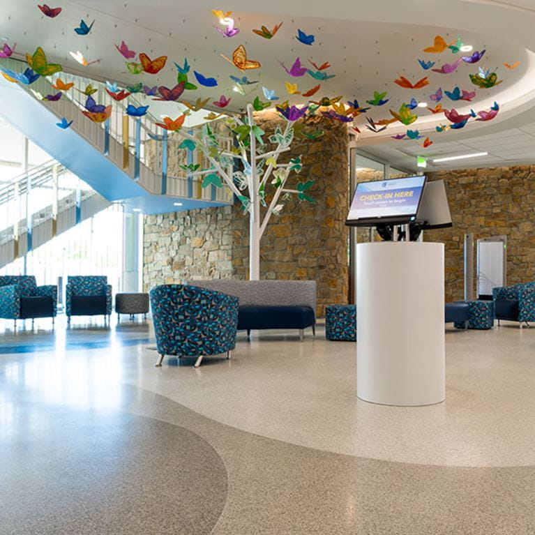 Champions Pavilion lobby.