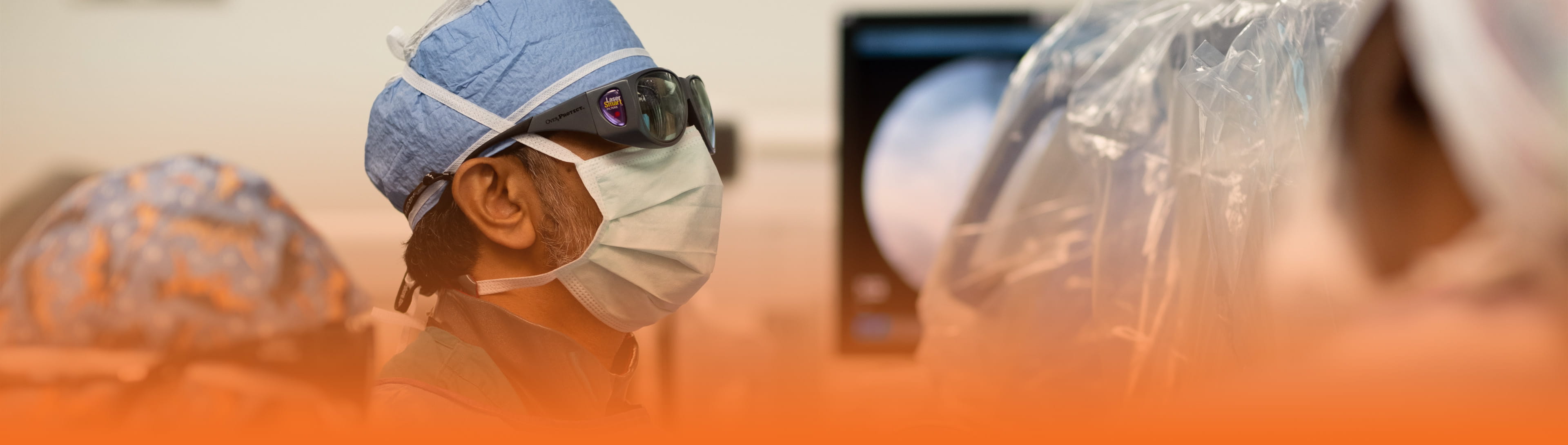 Dr. Patel in operating room. 